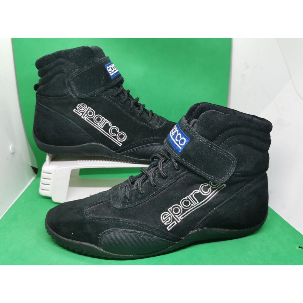 Vintage Sparco Race Black Suede Driving Racing Shoes Mens US Siz 11 SFI Approved